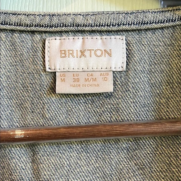 Brixton Blue Denim Vest with Embroidery - Picture 4 of 4